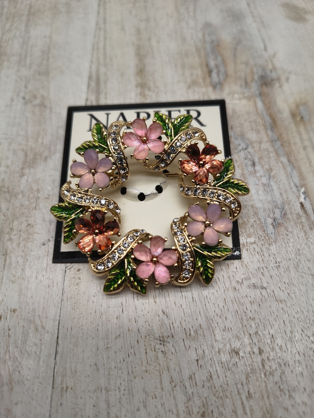 Napier Flower Wreath Pin